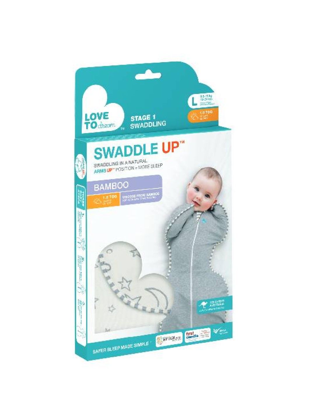 Love To Dream LTSU T/Bag Bamboo Original Cream (Stars and Moon) edamama